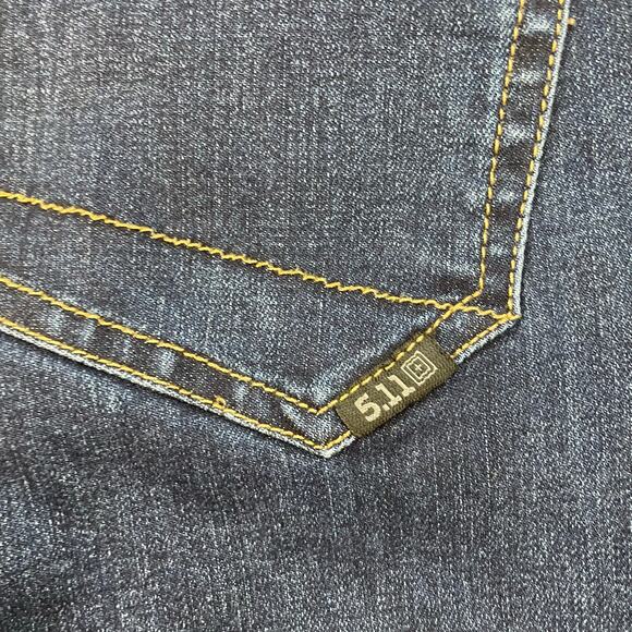 5.11 Tactical Women’s Jeans Size 4 Regular Straight Leg Dark Wash Hidden Pockets - Picture 9 of 11